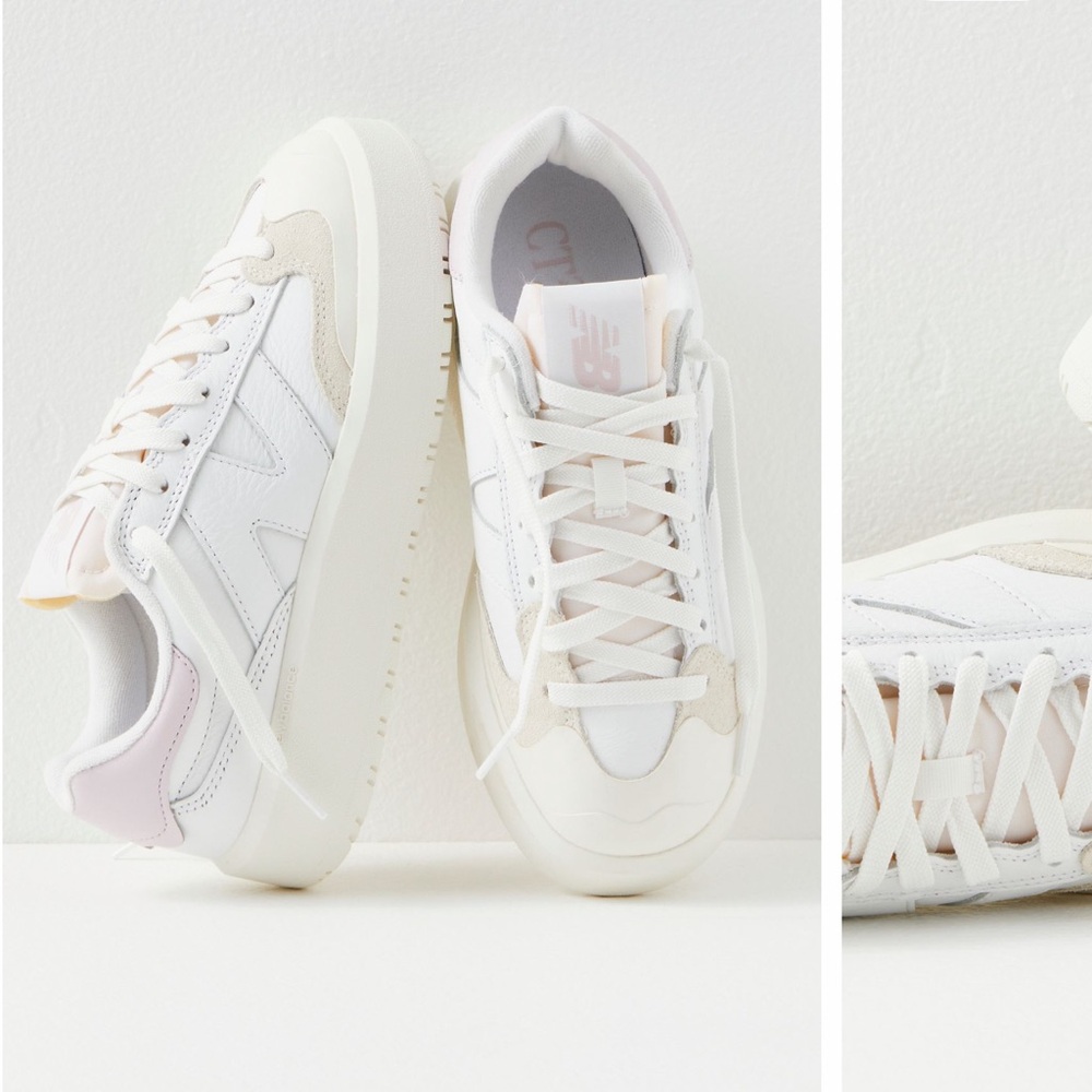 New Balance - 302 Court Sneakers in White/December Sky